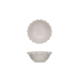 Stoneware Bowl w/ Scalloped Edge