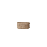 Oval Hand-Woven Seagrass Basket w/ Lid