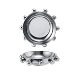 Chrome Stoneware Dish
