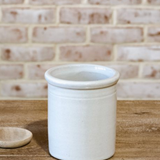 White Canister Vase