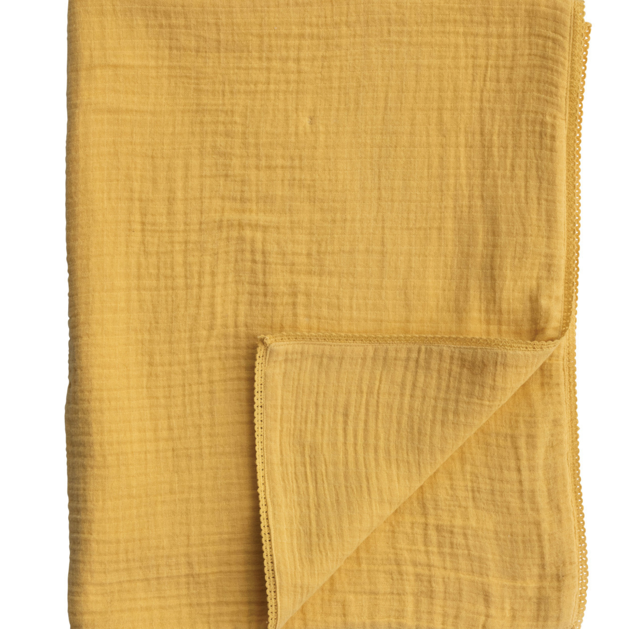Cotton Double Cloth Baby Blanket w/ Trim