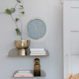 Gray & Gold Wall Clock