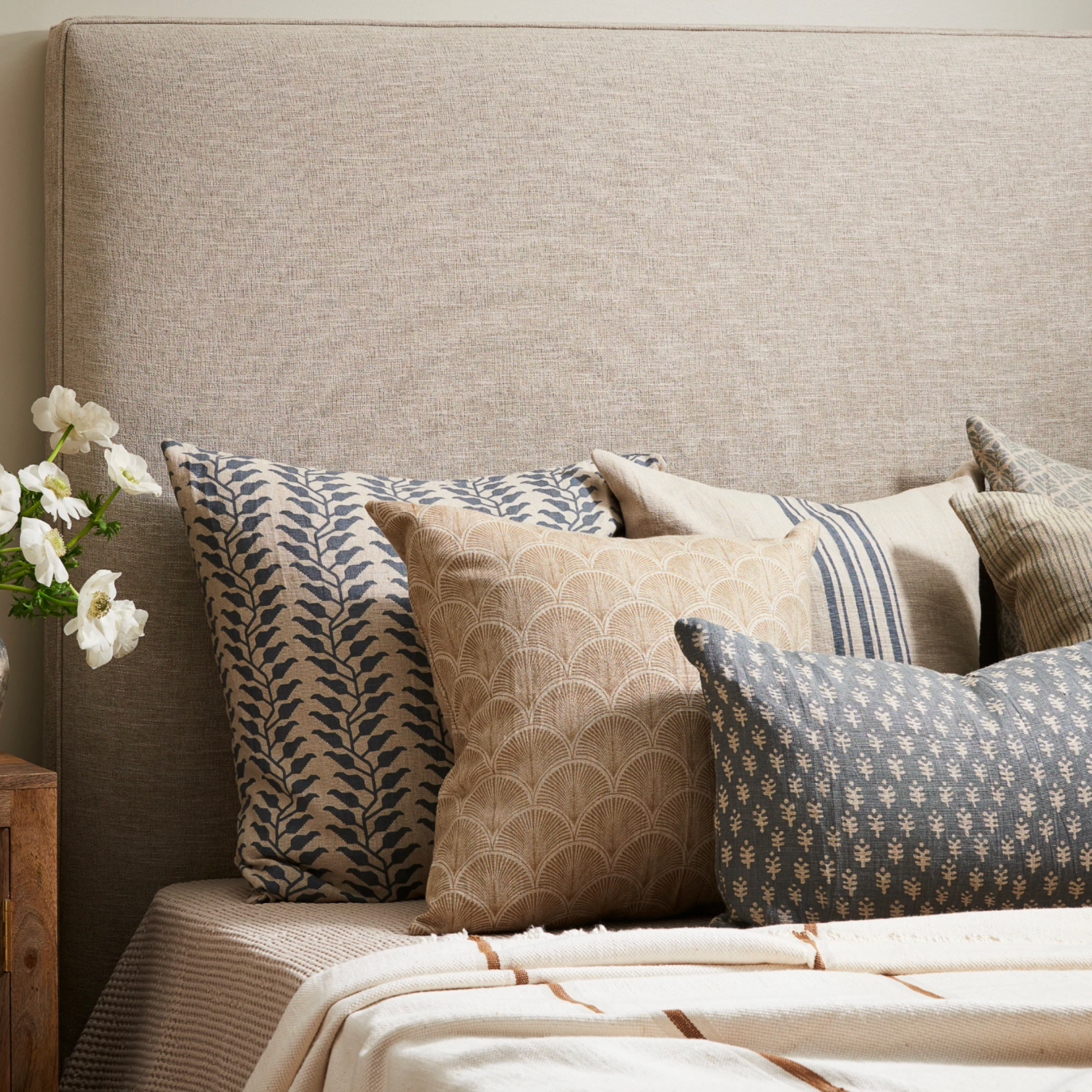 Astra Blue Pillow 16"x24"