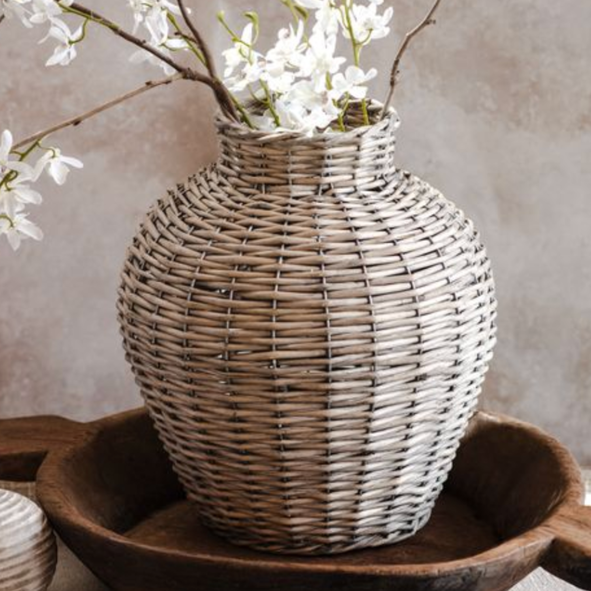 Grey Willow Vase