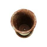 Distressed Terra-cotta Planter w/ Saucer