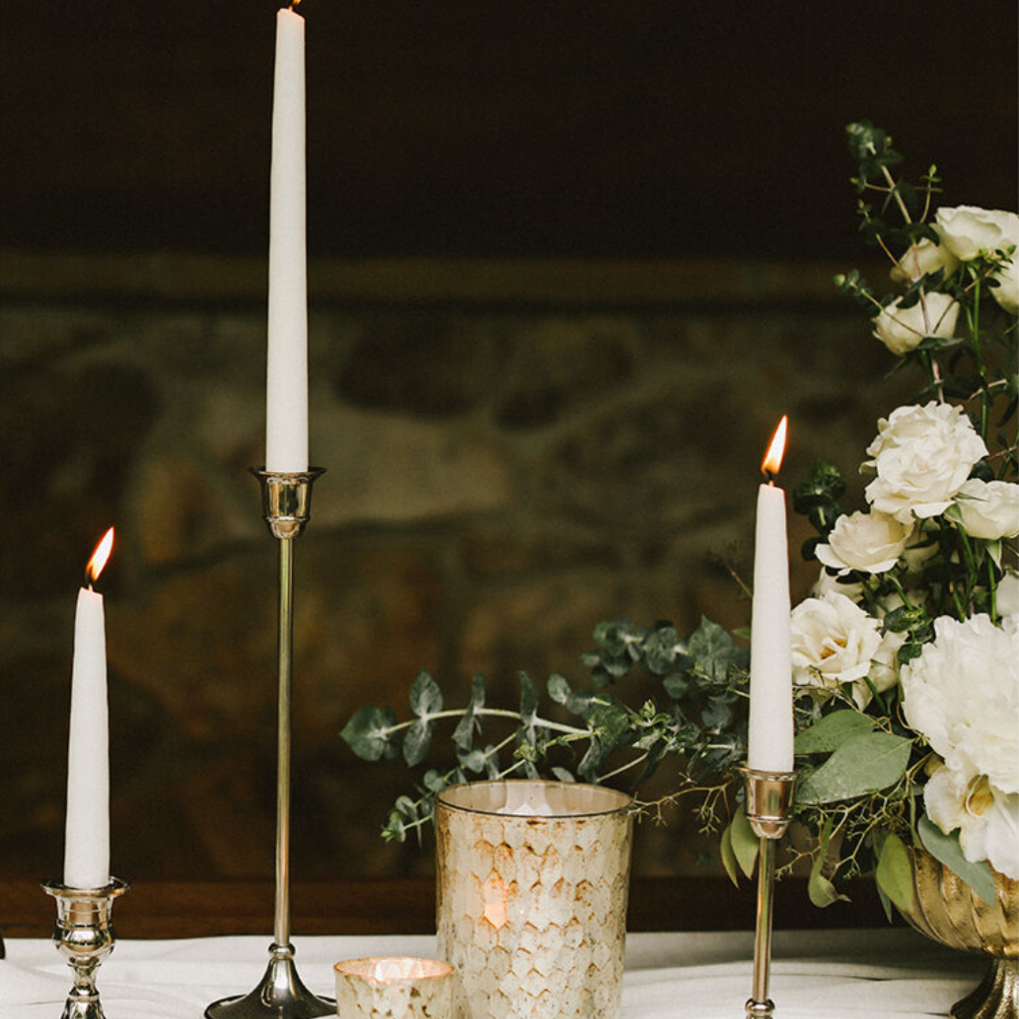 Antique Gold Candlestick