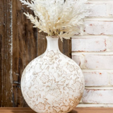 10" Beige Heirloom Vase