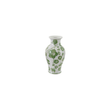 Hand-Painted Floral Stoneware Vase