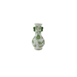 Hand-Painted Floral Stoneware Vase