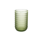 Green 12 oz. Raised Dots Drinking Glass