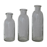 Hand-Blown Glass Bottle Vases