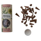 30-Piece Scented Incense Cones w/ Ceramic Holder
