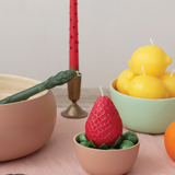 Unscented Strawberry Shaped Candle