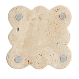 Travertine Coaster w/ Scalloped Edge