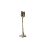 Auric Silver Toned Candlestick