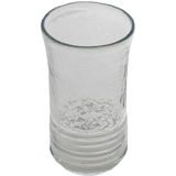 Hand-Blown Ribbed Drinking Glass