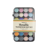 Metallic Watercolor Paint Set-28 Colors