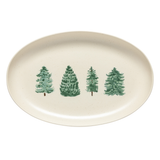 Pacifica Christmas Tree Oval Platter