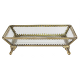 Glass & Brass Tray