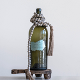 Jute and Wood Bead Garland with Tassels
