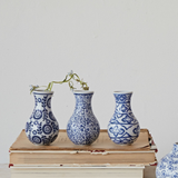 Hand-Stamped Stoneware Vase
