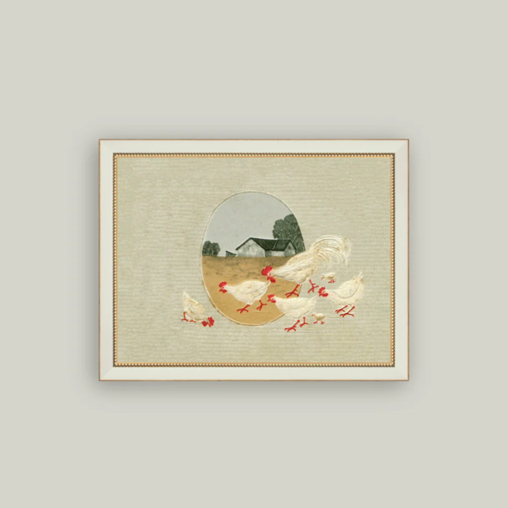 Spring Chickens Framed Artwork