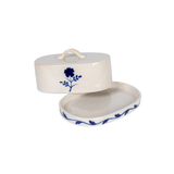 Hand-Painted Butter Dish