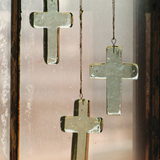 Glass Cross Suncatcher