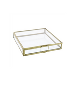 Monroe Flat Square Glass Box