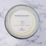 Red Wood & Moss Old Line Candle