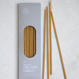 Long Stem Beeswax Candles-Set of 12