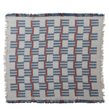Jacquard Cotton Throw with Fringe