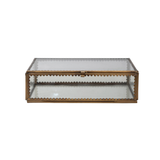 Brass & Glass Display Box w/ Scalloped Edges