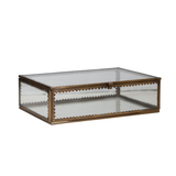 Brass & Glass Display Box w/ Scalloped Edges