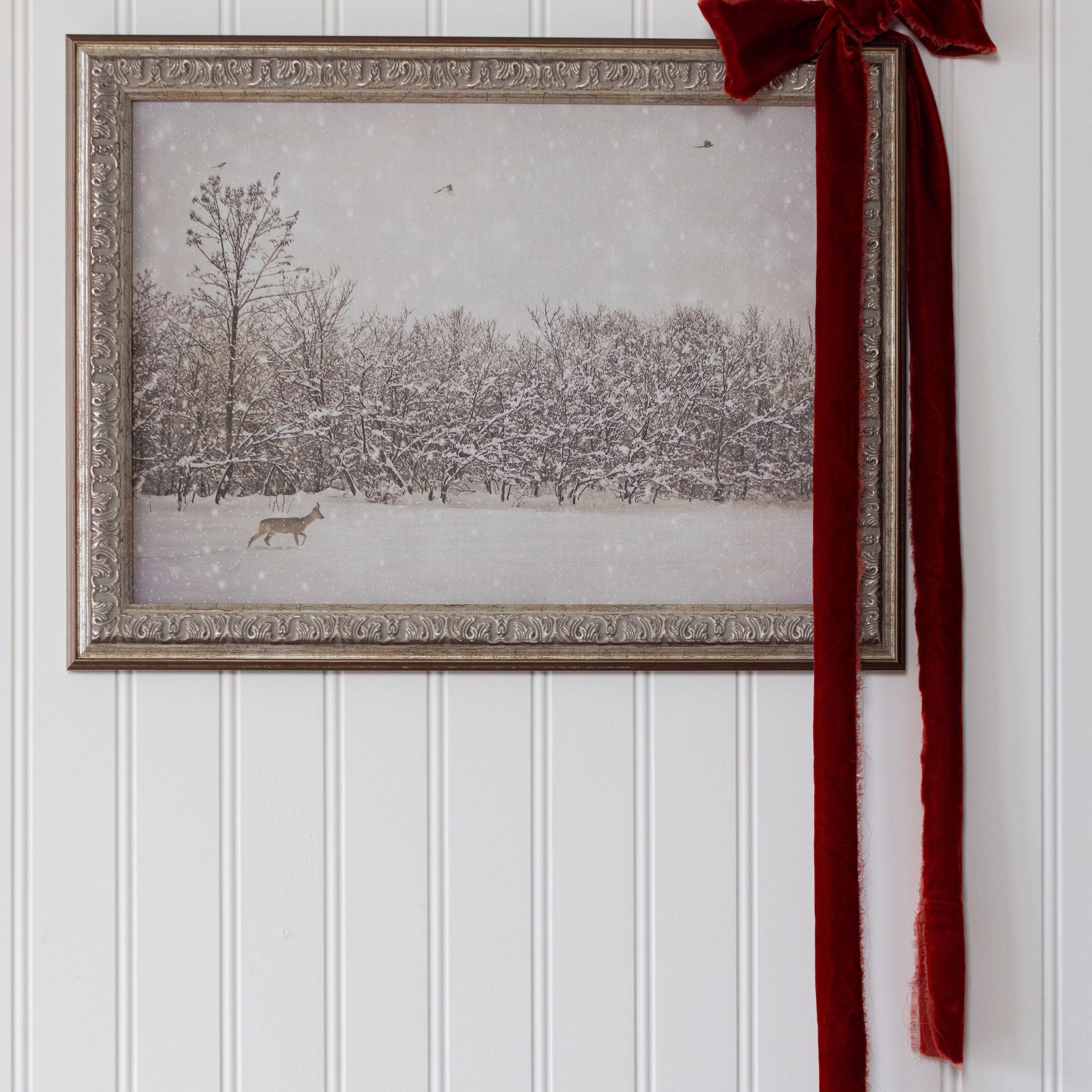 Winter Fawn Framed Art