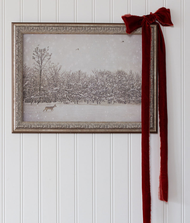 Winter Fawn Framed Art