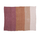 Woven Cotton Slub Throw with Stripes