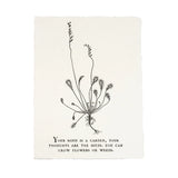 Your Mind Is A Garden - Handmade Paper Print