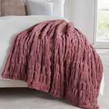 Luxury Heavyweight Ruched Throw Blankets 50" x 60"