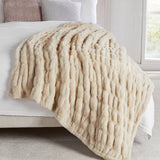 Luxury Heavyweight Ruched Throw Blankets 50" x 60"