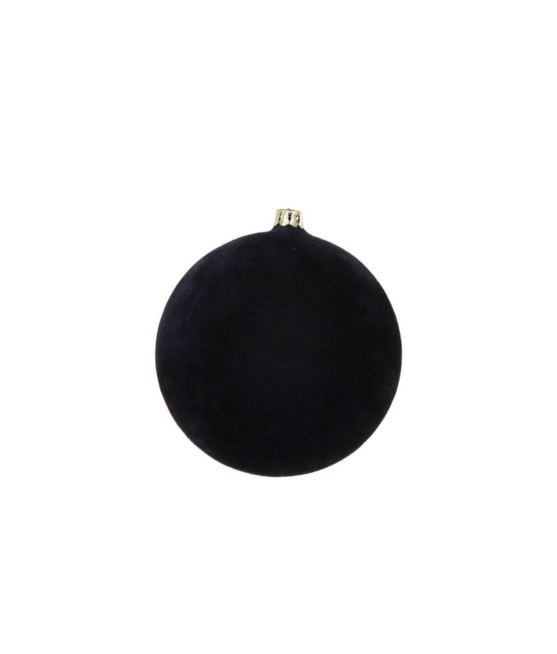 Crushed Midnight Medium Velvet Ball Ornament