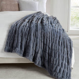 Luxury Heavyweight Ruched Throw Blankets 50" x 60"
