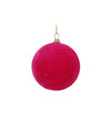 Crushed Hot Pink Velvet Ball