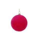 Crushed Hot Pink Velvet Ball