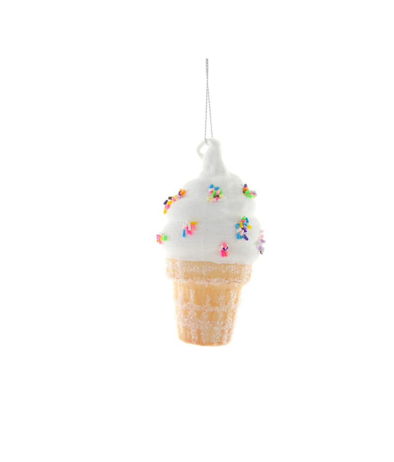 Soft Serve Ice Cream Cone Ornament