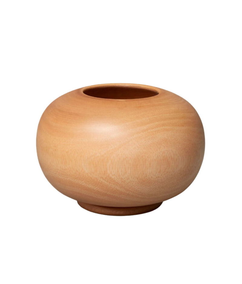 Kiln Mango Wood Round Vase