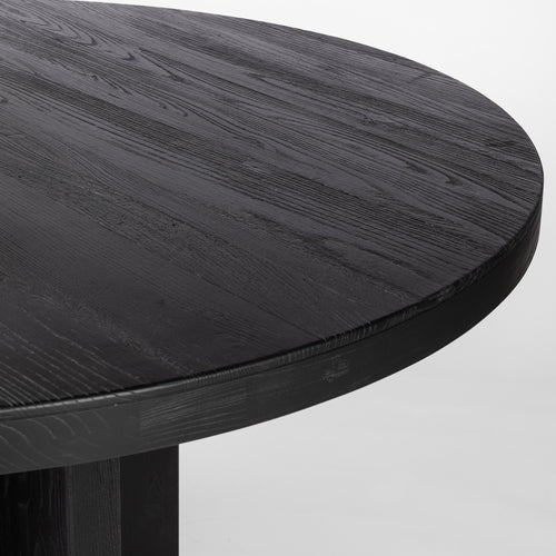 Allandale Round Dining Table-Black Elm