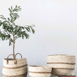 Striped Maize Small Basket