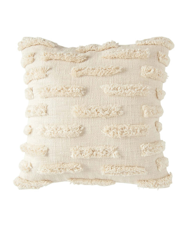 Cream Slender Pom Pillow