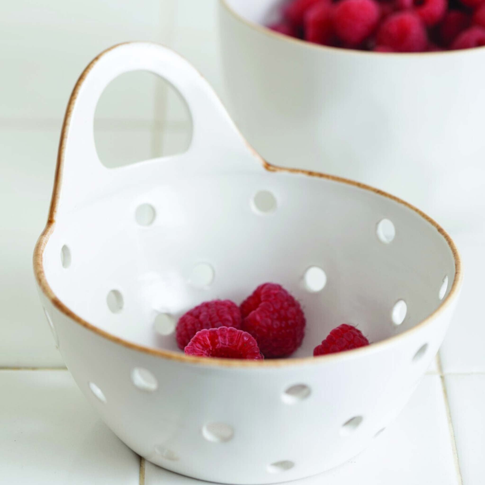 Stoneware Colander Basket